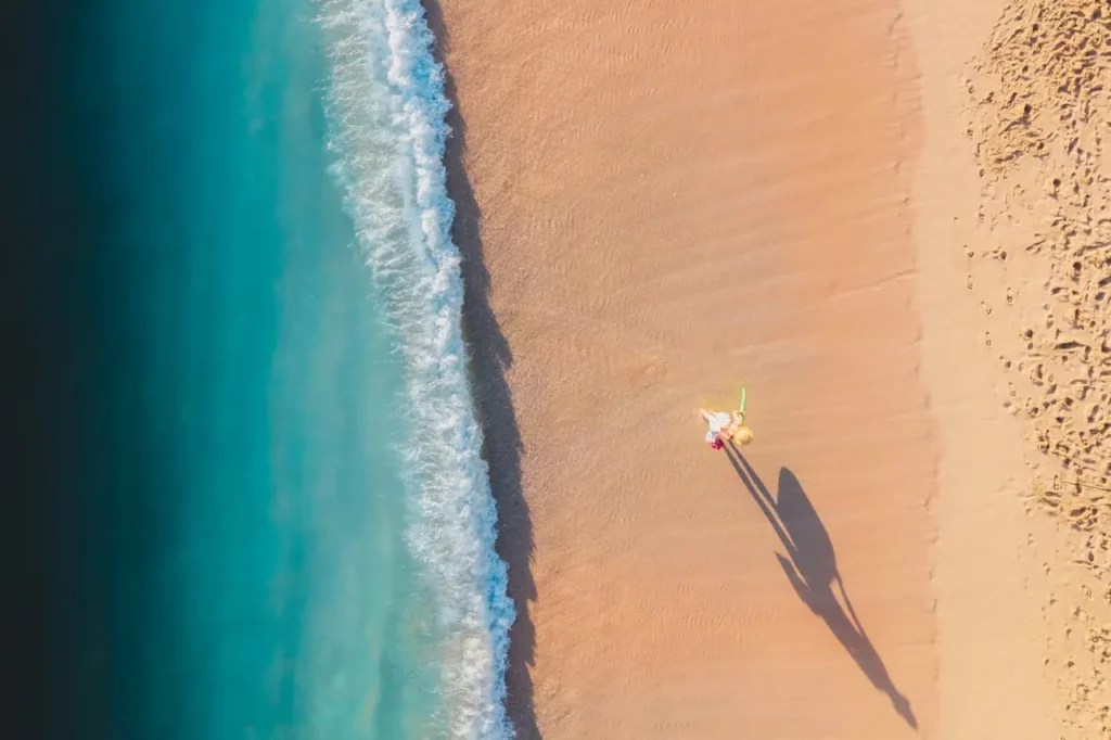 A Realtor relaxing on a beach