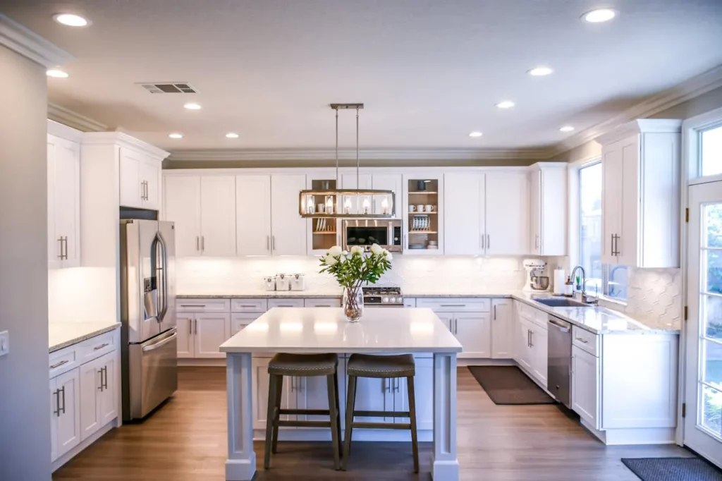 A sleek, modern kitchen